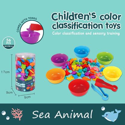 Jouet de tri d'animaux montessori
