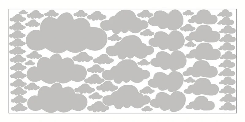 Autocollants muraux à motif nuage