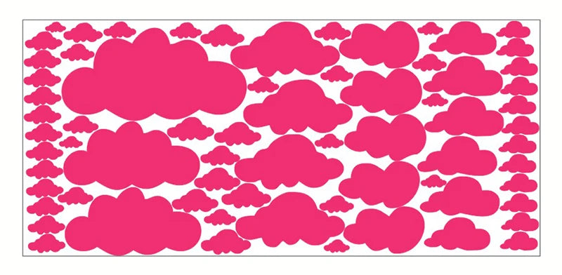 Autocollants muraux à motif nuage