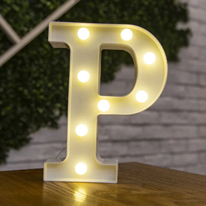 Alphabet lettre LED lumières lumineux 22cm