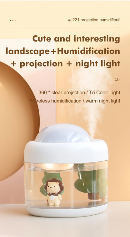 Humidificateur d’air avec veilleuse pour chambre de bébé