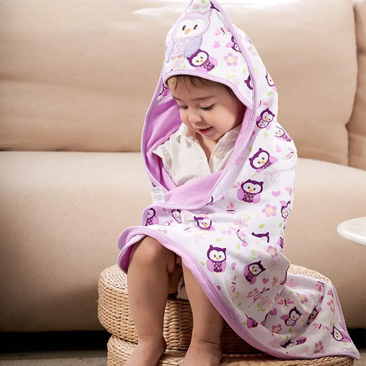 Serviette à capuche pour bébé