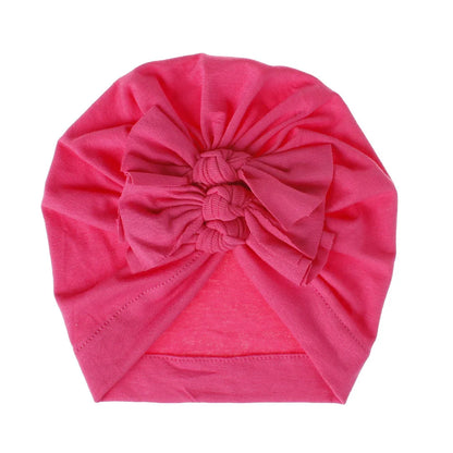 Turban en coton avec petits nœuds pour petites filles