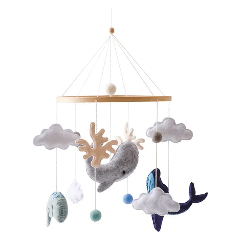 Hochet de lit en coton pour bébé