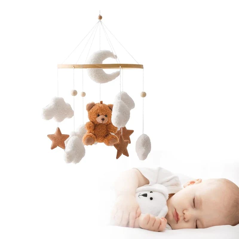 Hochet de lit en coton pour bébé