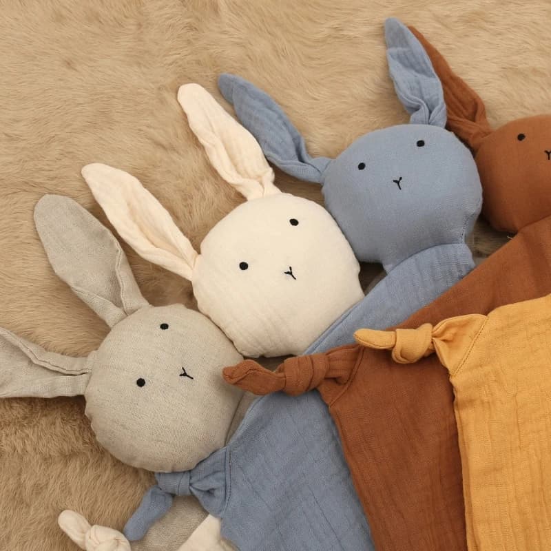 Hochet en peluche de lapin pour bébé