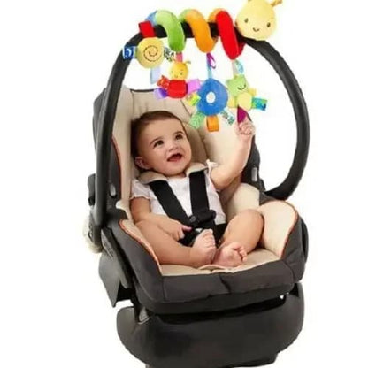 Hochet en peluche suspendu en spirale pour bébé