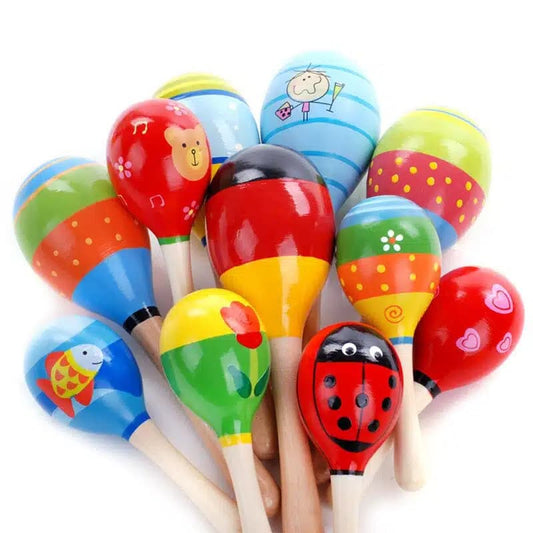 Hochets de balle en bois