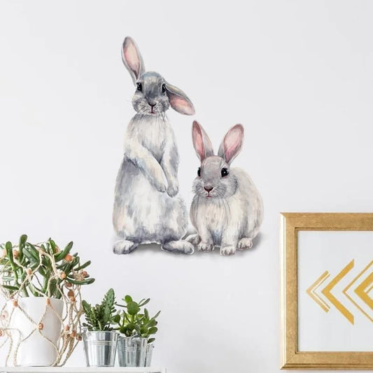 Autocollants muraux en forme de lapin