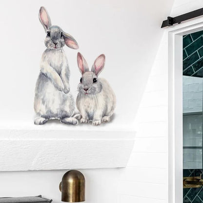 Autocollants muraux en forme de lapin