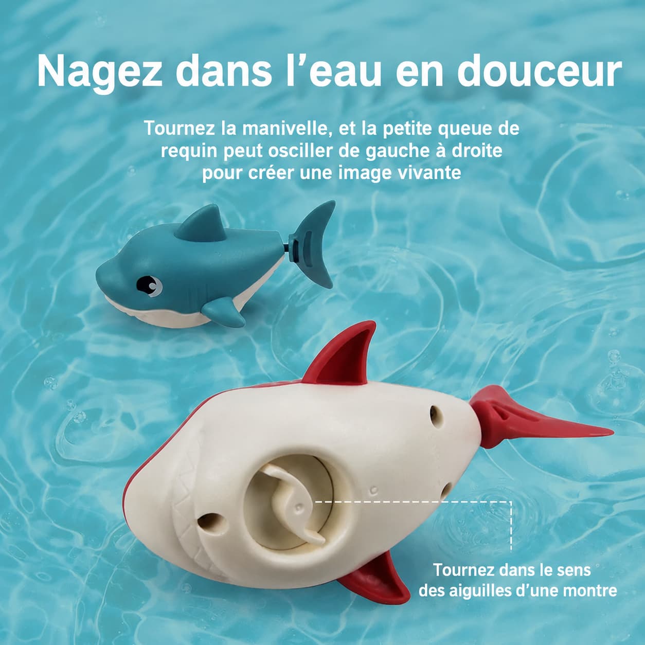 Jouet de bain requin pour bébé
