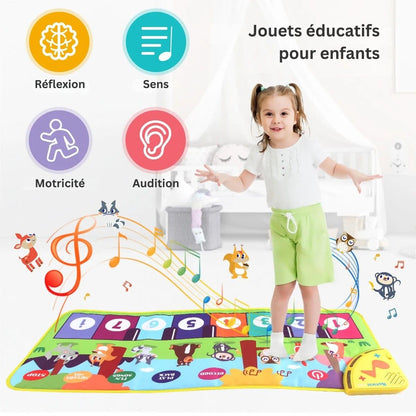 Tapis d’éveil musical coloré multifonction pour enfants