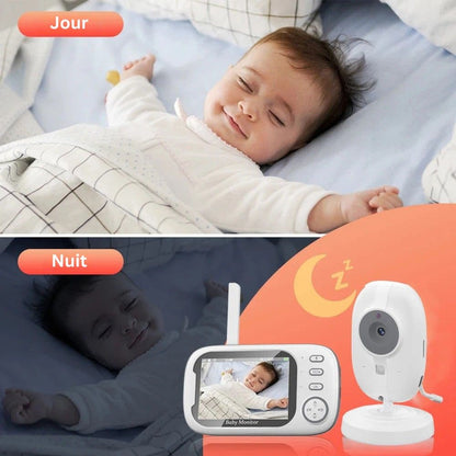 Babyphone vidéo sans fil 3.5 pouces