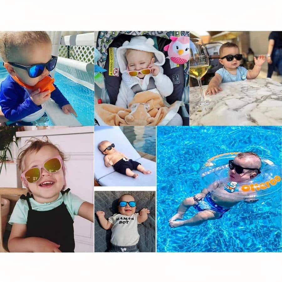 Lunettes de soleil avec sangle réglable pour bébés