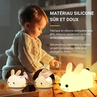 Veilleuse lapin avec télécommande
