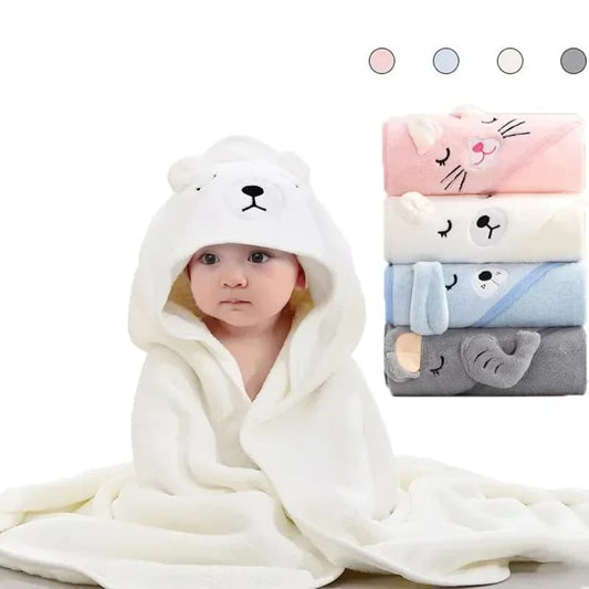 Peignoir à capuche pour bébés