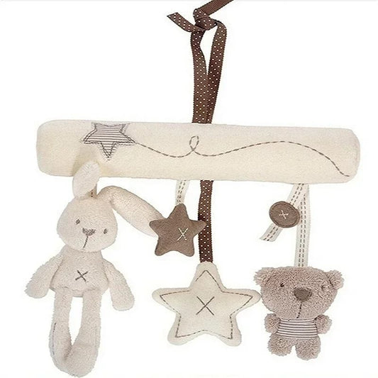Peluche animale avec sonnette à suspendre