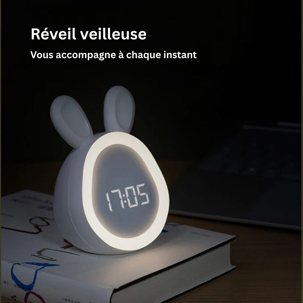 Lampe de chevet intelligente avec horloge et alarme