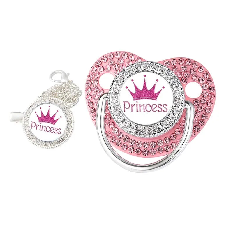 Sucette à motif de couronne pour bébé