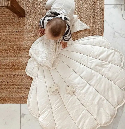 Tapis de sol bébé tout doux en forme de coquille