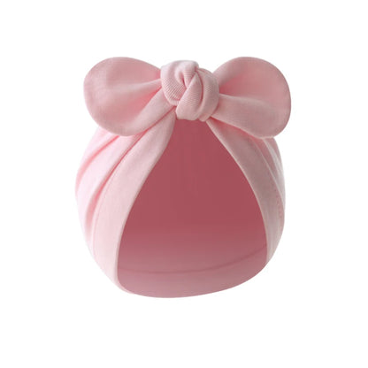 Turban élastique doux avec nœud papillon pour fille