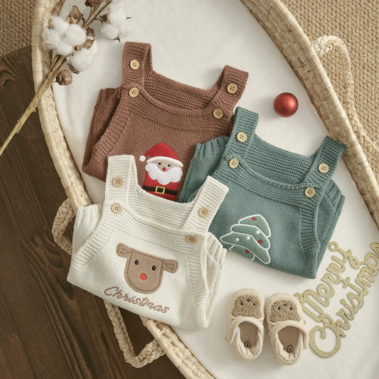 Barboteuse en tricot pour bébé garçon et fille