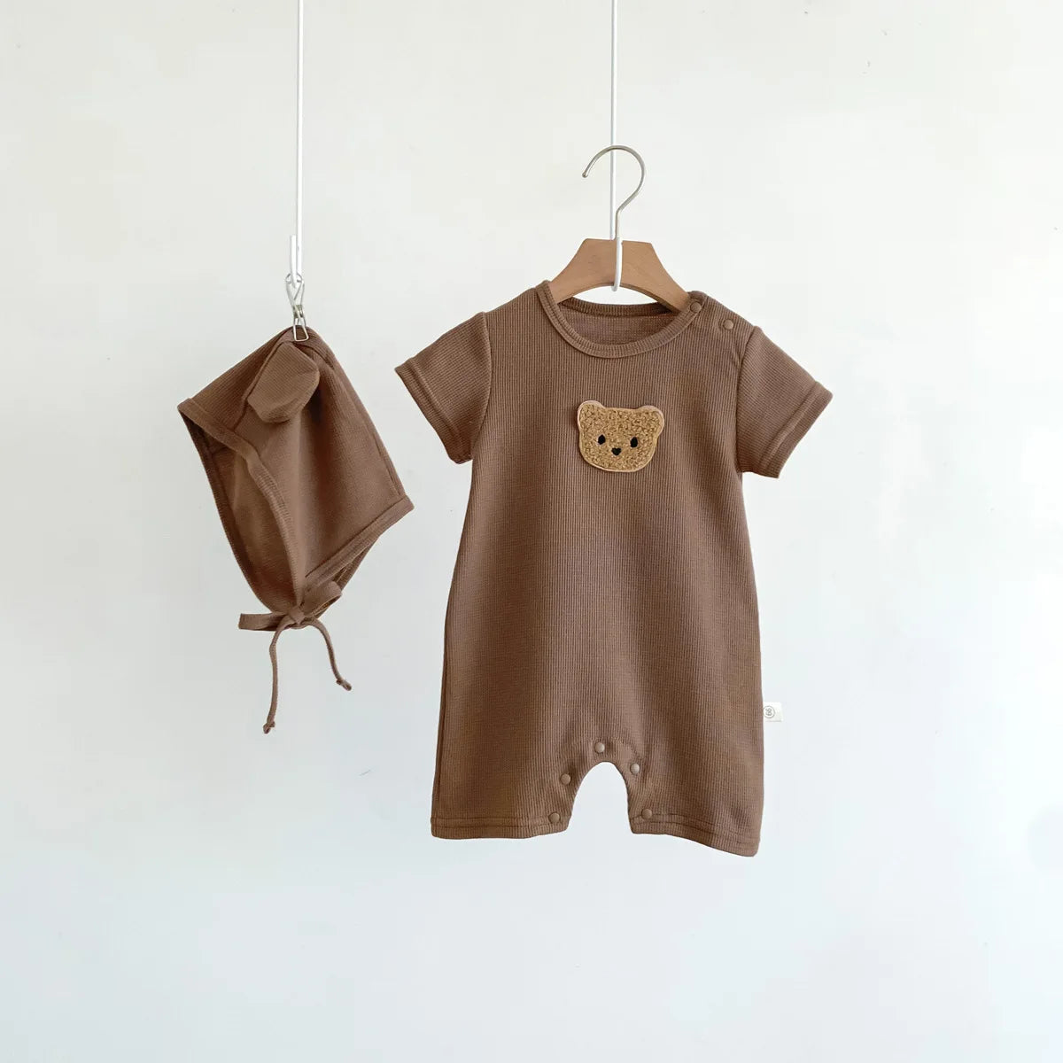 Barboteuse avec bonnet pour bébé