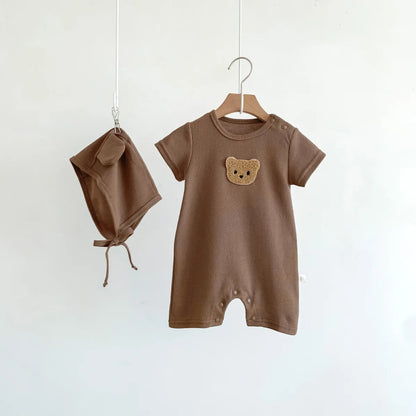 Barboteuse avec bonnet pour bébé