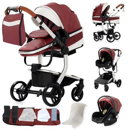 Poussette de paysage haute pliable