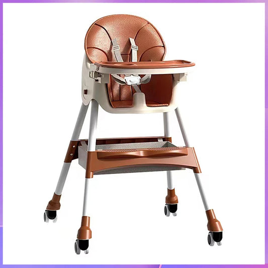 Chaise bébé haute pliable et réglable
