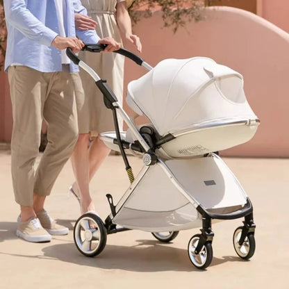Poussette de luxe portable pour bébé