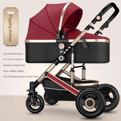 Poussette de luxe réversible pour bébé