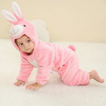 Combinaison pyjama avec une capuche à motifs d’animaux