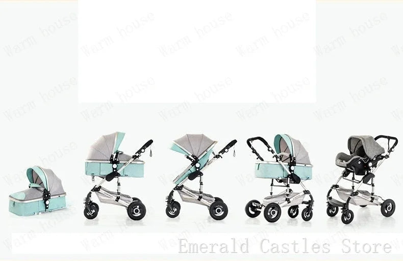 Poussette 3 en 1 pour le transport des nouveau-nés