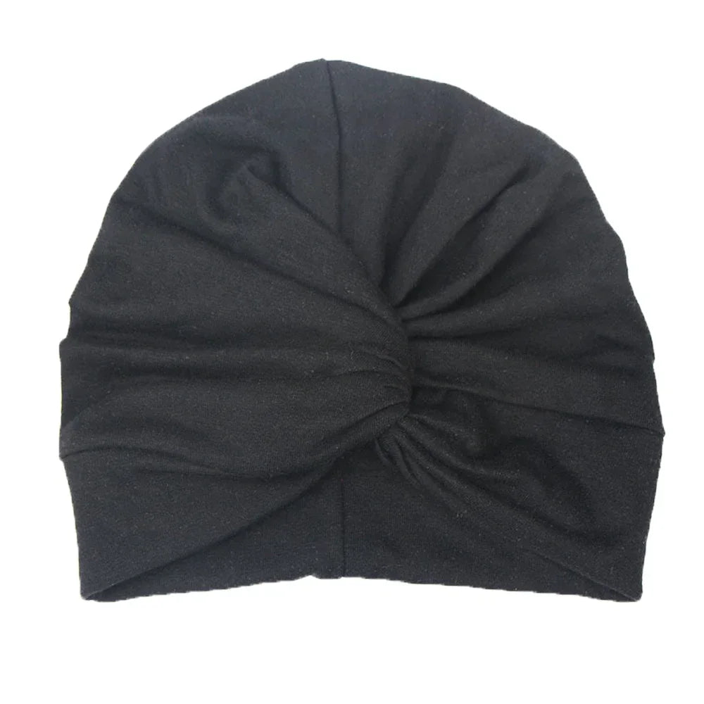 Turban en coton torsadé et noué pour bébé