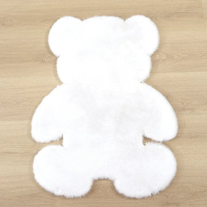 Tapis de sol en fourrure en forme d’ours pour bébé