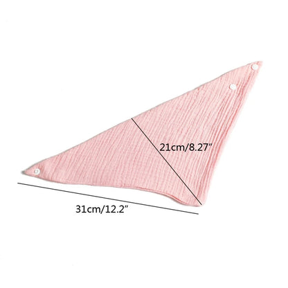 Bavoir en coton en forme d’écharpe triangulaire pour bébé X5
