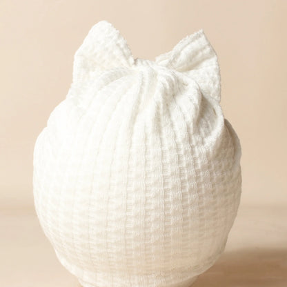 Turban en tricot avec noeud pour bébé