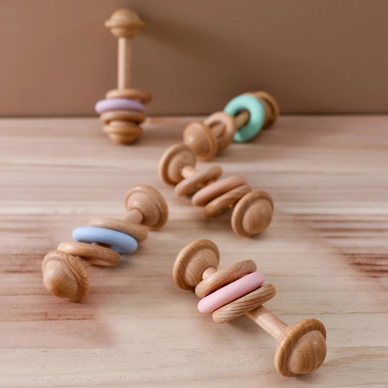 Hochet de dentition avec perles pour bébés