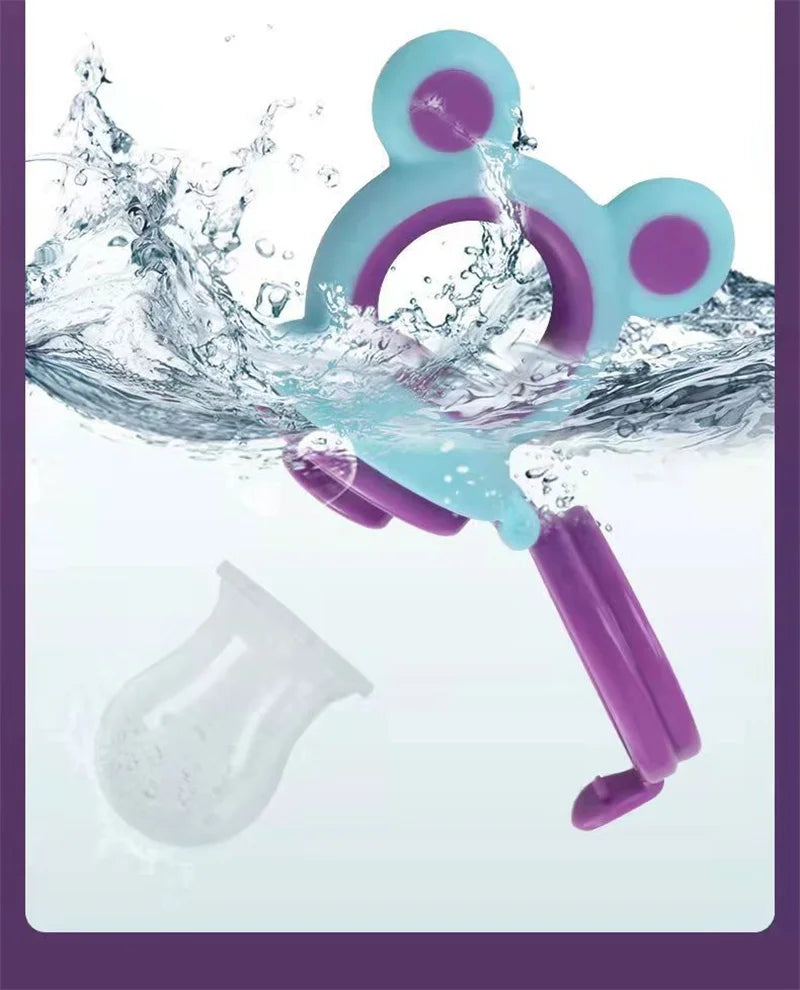 Tétine de dentition en silicone avec surfaces texturées