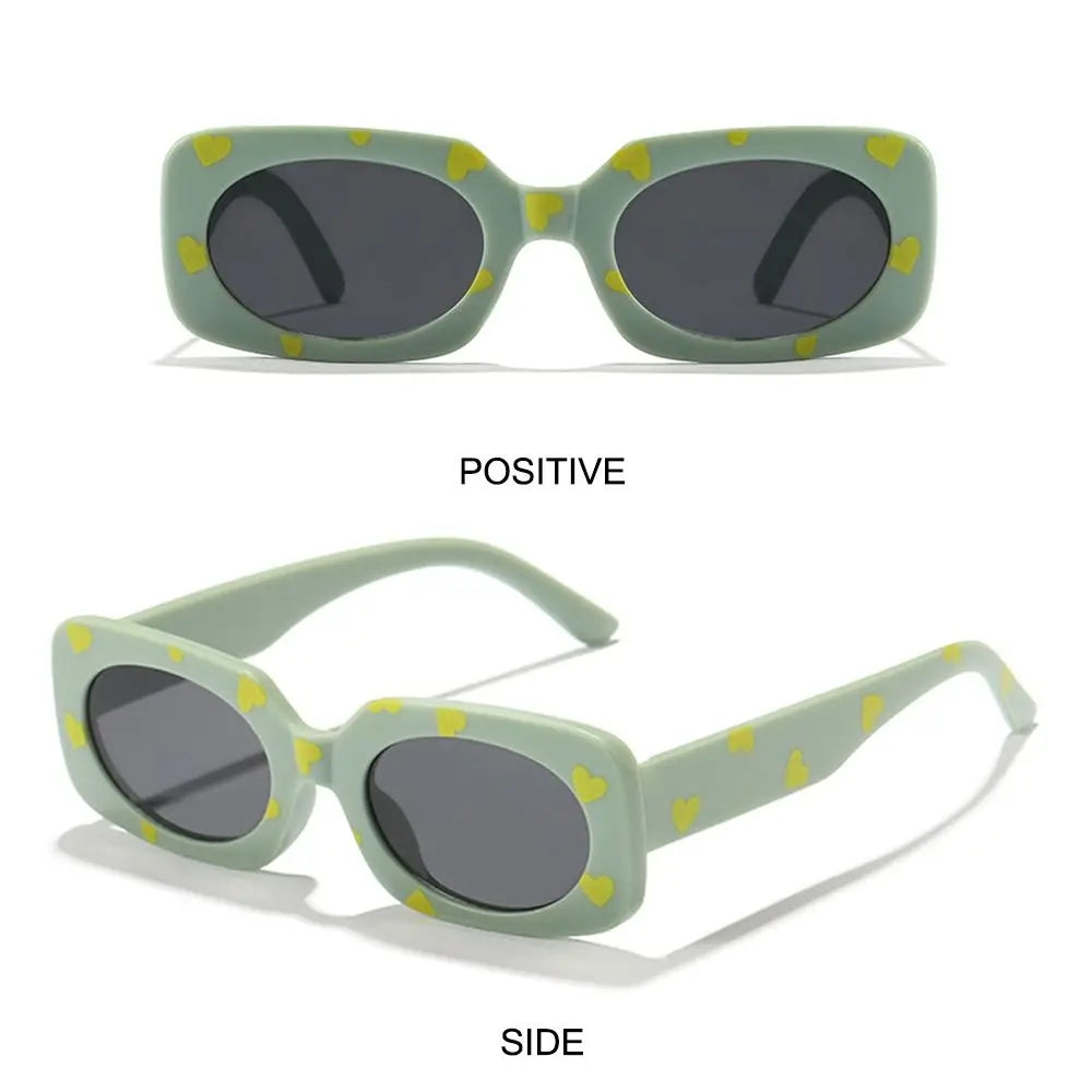Lunettes de soleil à imprimé cœur pour enfants