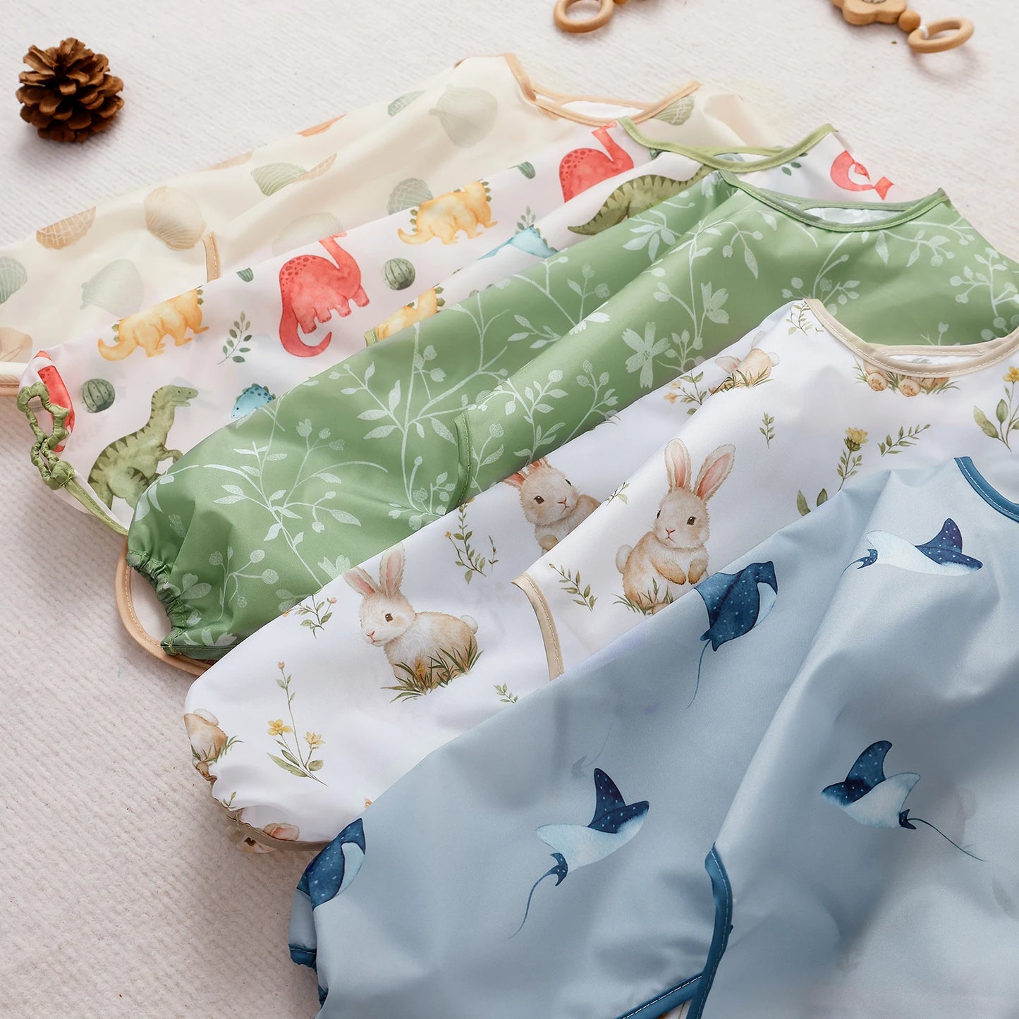 Tablier à manches longues pour bébé