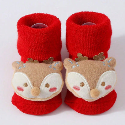 Chaussettes Père Noël en coton pour enfants
