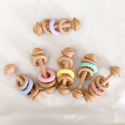 Hochet de dentition avec perles pour bébés
