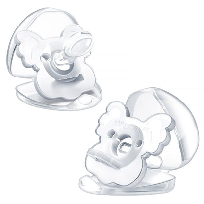 Pack de 2 sucettes en forme de koala avec attache-tétine
