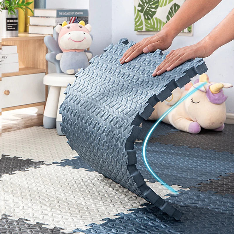 Tapis de jeu puzzle en 16 pièces pour bébé