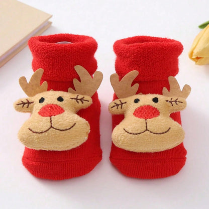 Chaussettes Père Noël en coton pour enfants
