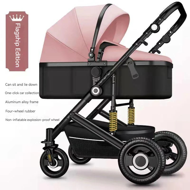 Poussette de luxe réversible pour bébé