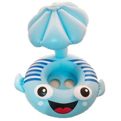 Anneau de natation pour bébé avec support entrejambe