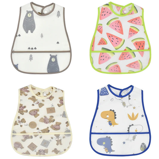Bavoir en polyester à motif dessin animé